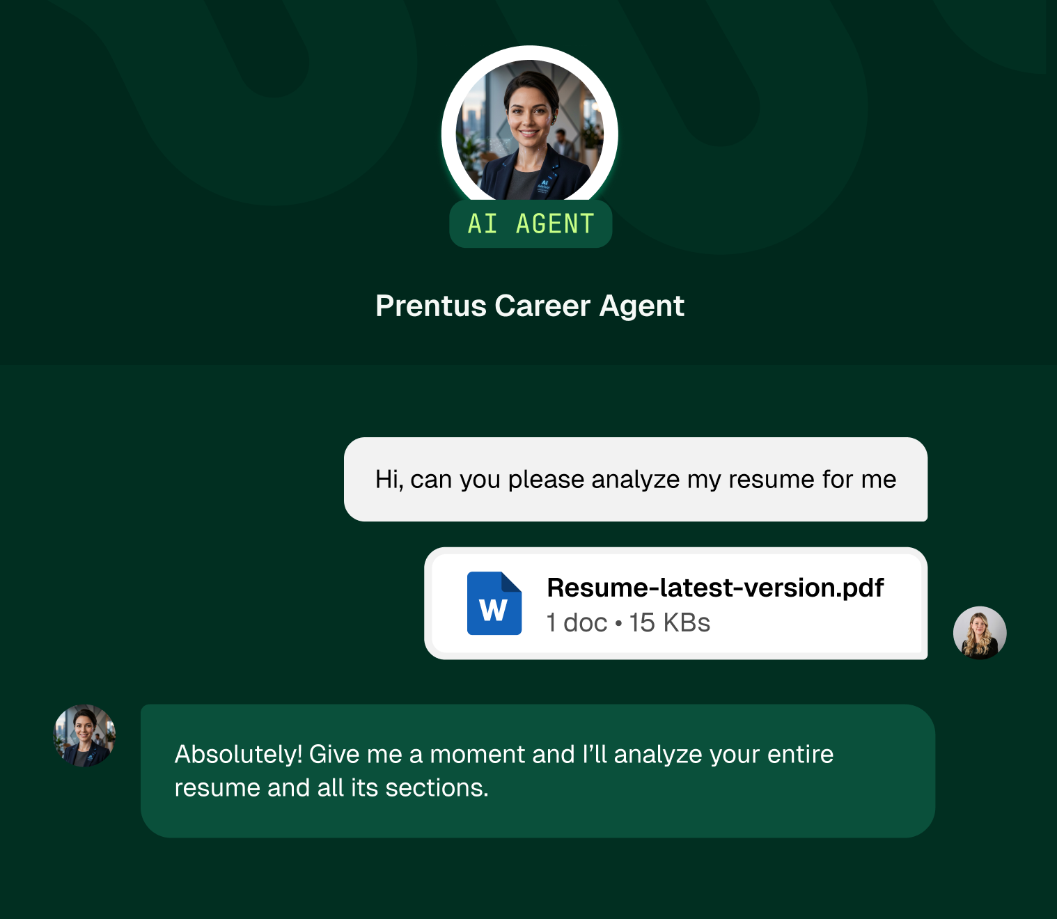 AI Career Advisor interface screenshot